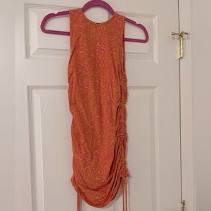 Motel Rocks high neck zebra mini dress